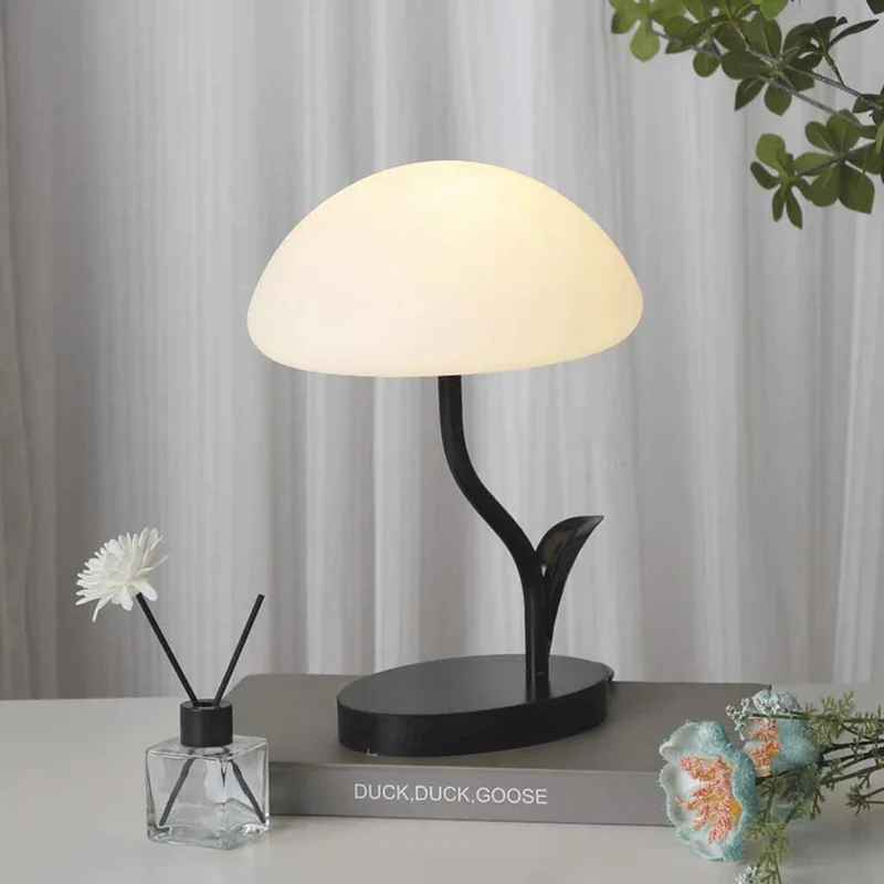 Table Lamp Night Light Creative Mushroom LED, White