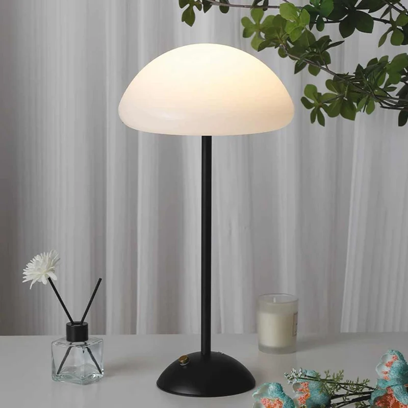 Table Lamp Night Light Creative Mushroom LED, White