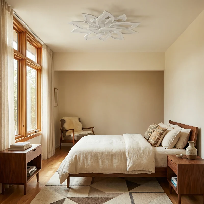 Moderne dimmbare Deckenleuchte aus Acryl für Wohnzimmer/Schlafzimmer – Caeleste