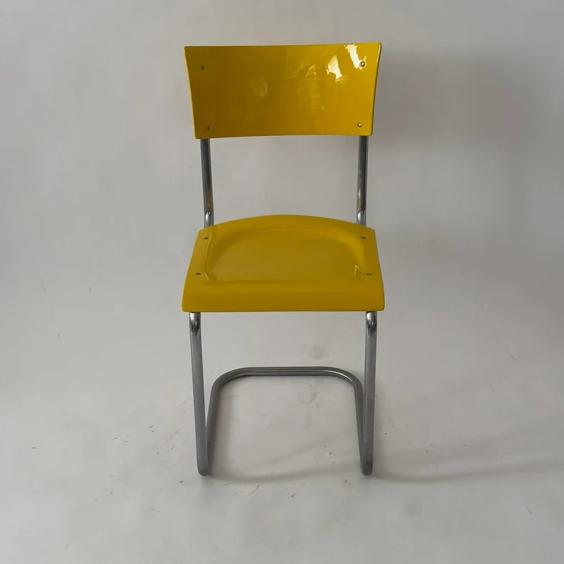 1930er Bauhaus Stuhl von Mart Stam dunkel gelb (RAL 1021 Rapsgelb)