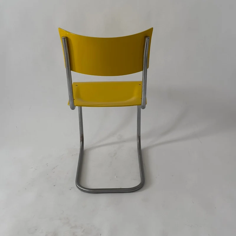 1930er Bauhaus Stuhl von Mart Stam dunkel gelb (RAL 1021 Rapsgelb)