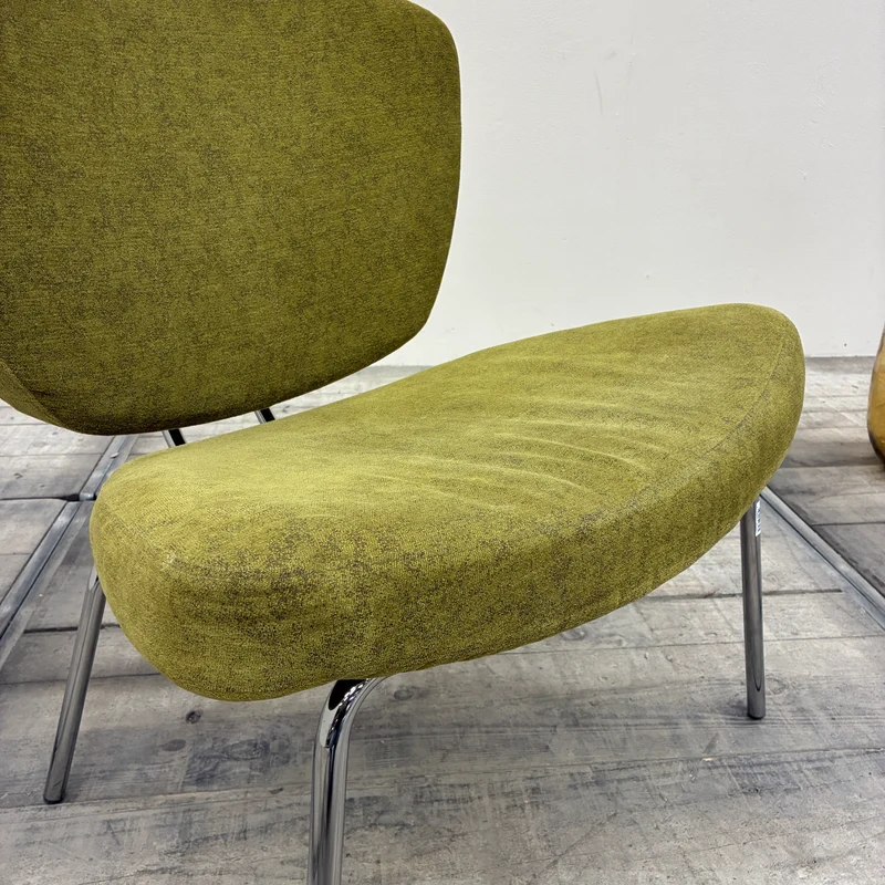 Corinto Loungesessel Grün Chrom Sessel Stuhl Gebraucht