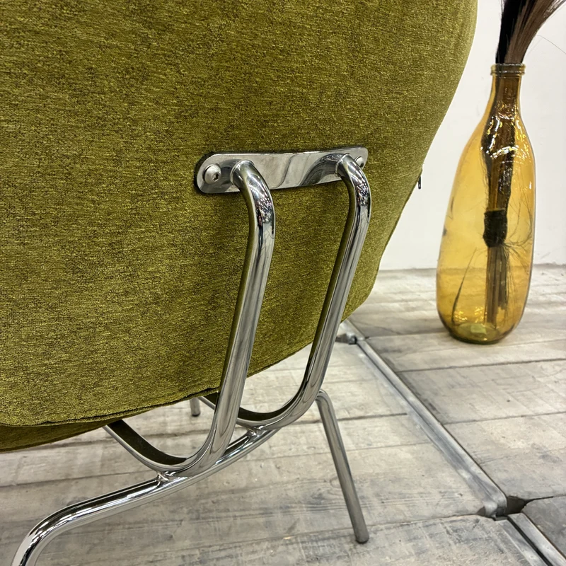Corinto Loungesessel Grün Chrom Sessel Stuhl Gebraucht