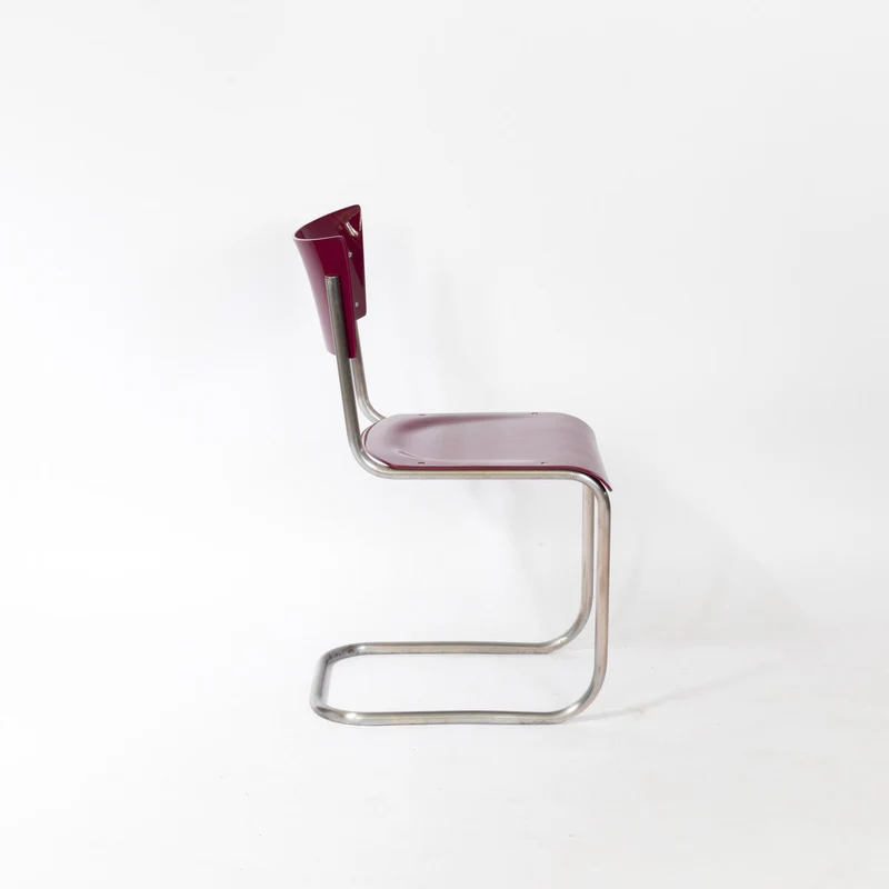 1930er Bauhaus Stuhl von Mart Stam Pistaziengrün (RAL 6019 Weißgrün)