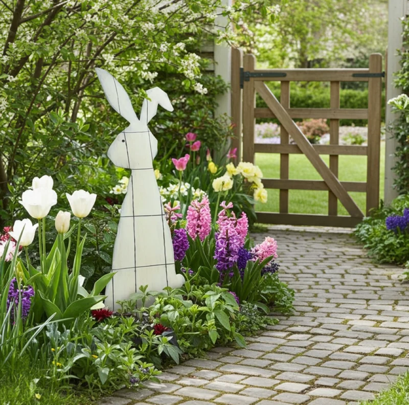 Gartenstecker Hase