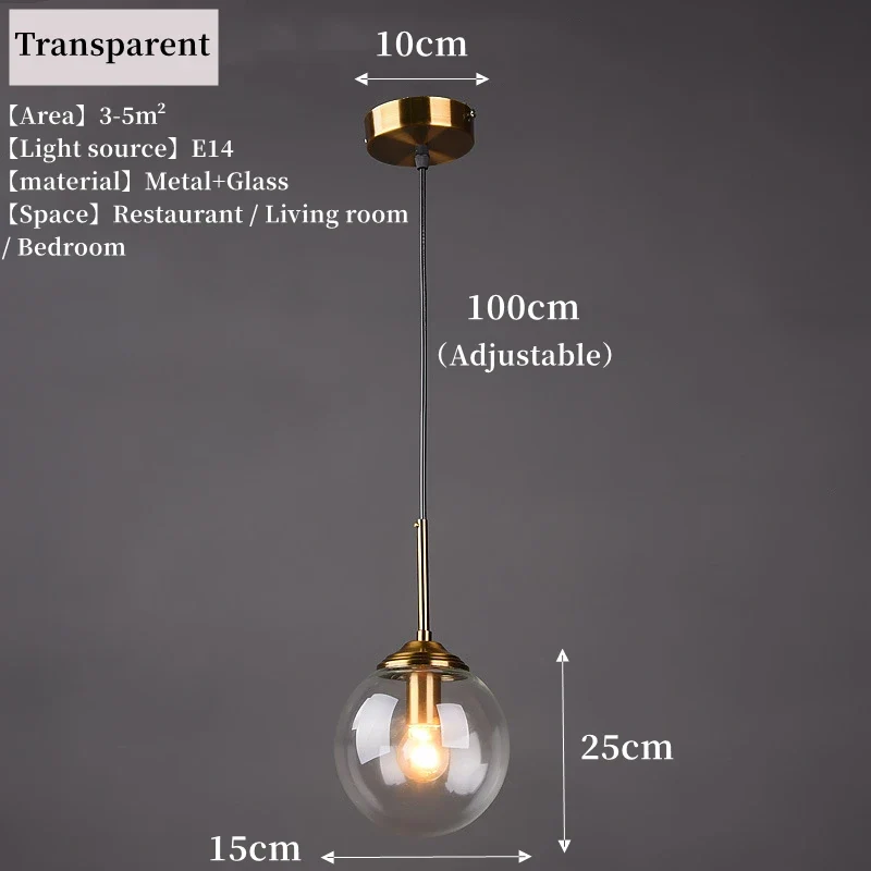 LED-Hängeleuchte aus poliertem Glas für Wohnzimmer – Crealuxai