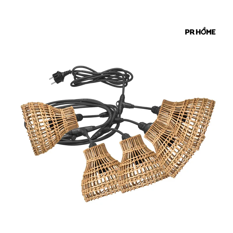 Outdoor Lichtkette Sarah | Rattan