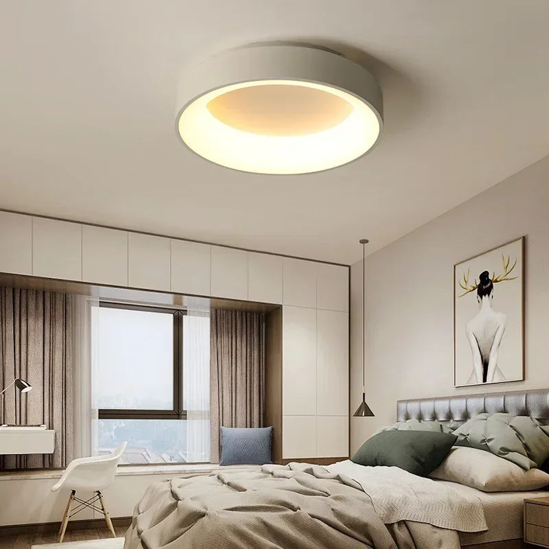 Runde LED-Deckenleuchte aus Metall für Wohnzimmer – Ciraluxi