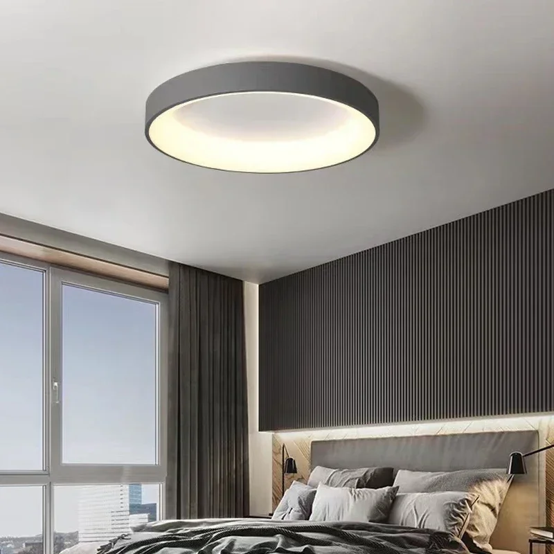 Runde LED-Deckenleuchte aus Metall für Wohnzimmer – Ciraluxi