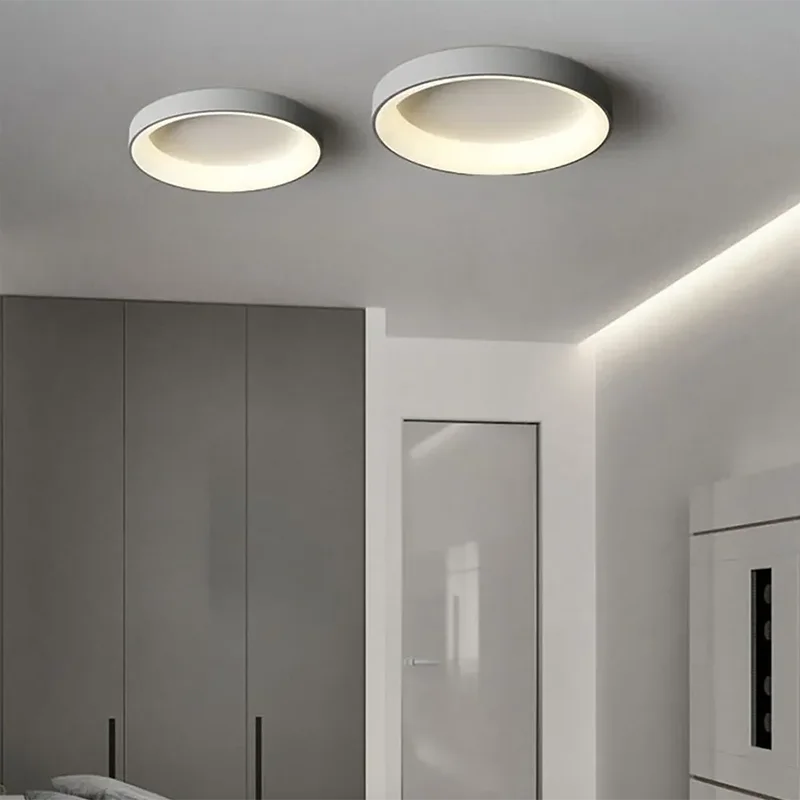 Runde LED-Deckenleuchte aus Metall für Wohnzimmer – Ciraluxi