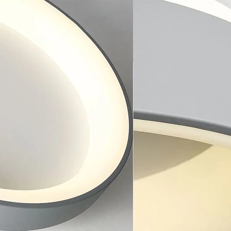 Runde LED-Deckenleuchte aus Metall für Wohnzimmer – Ciraluxi