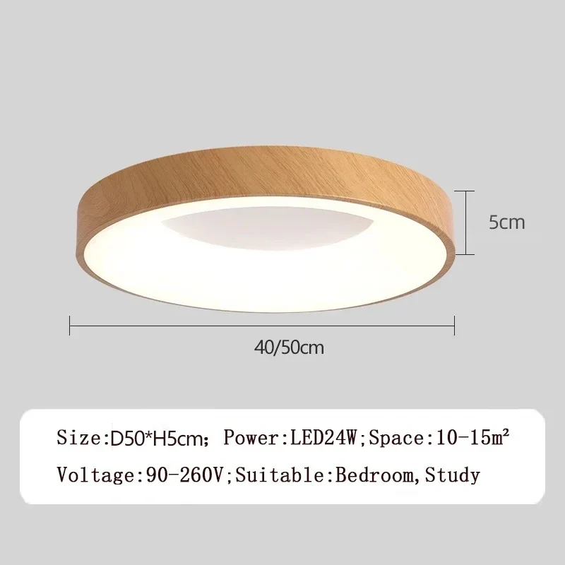 Runde LED-Deckenleuchte aus Metall für Wohnzimmer – Ciraluxi