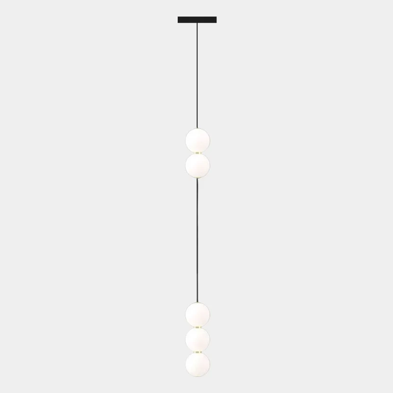 Pendant Light Long Vertical Multi Globe for High Ceiling
