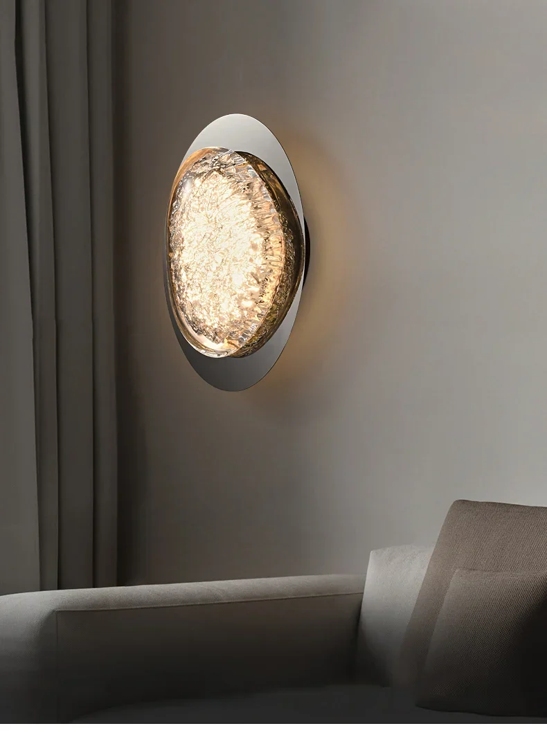 Art-Déco-Wandleuchte aus Acryl für Schlafzimmer – Séréniteia