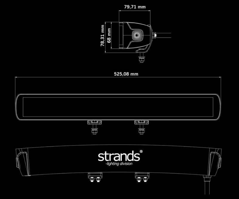 Strands Big Energy DR Light Bar 25,500 Lumen / 20″