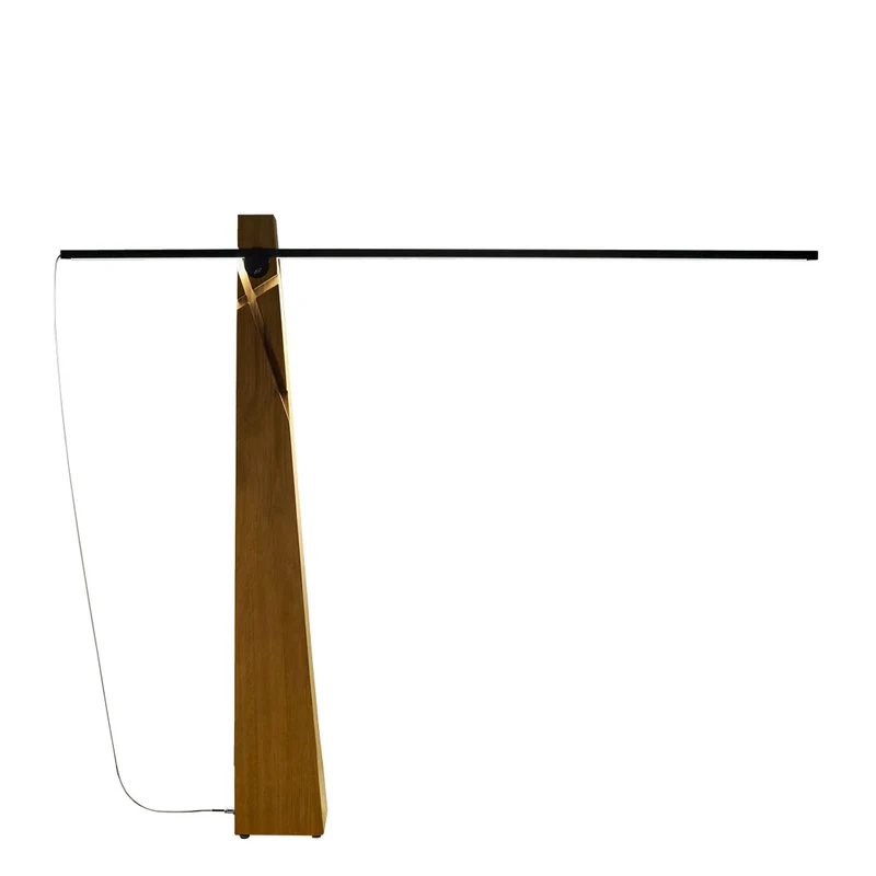 Wooden Floor Lamp ASTOLFO by Amedeo G. Cavalchini for Lumen Center
