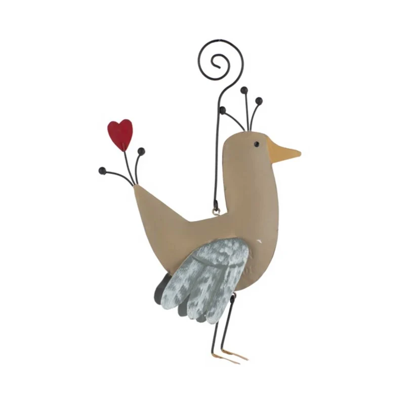 Osterdeko Vogel mit Herz