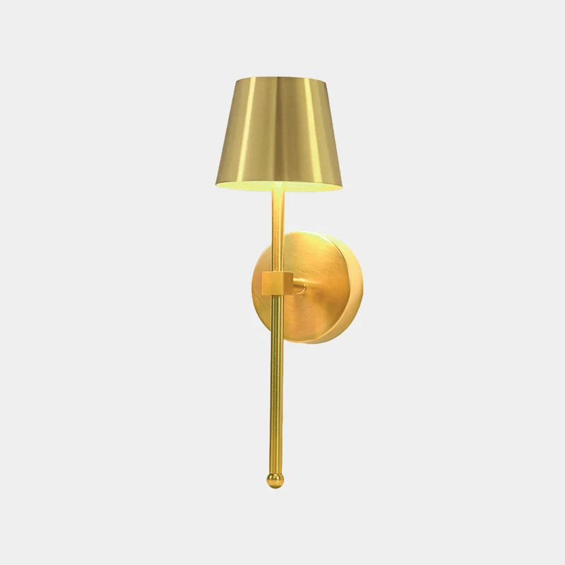 Wall Lamp Classic Indoor LED Rechargeable, Black / Gold