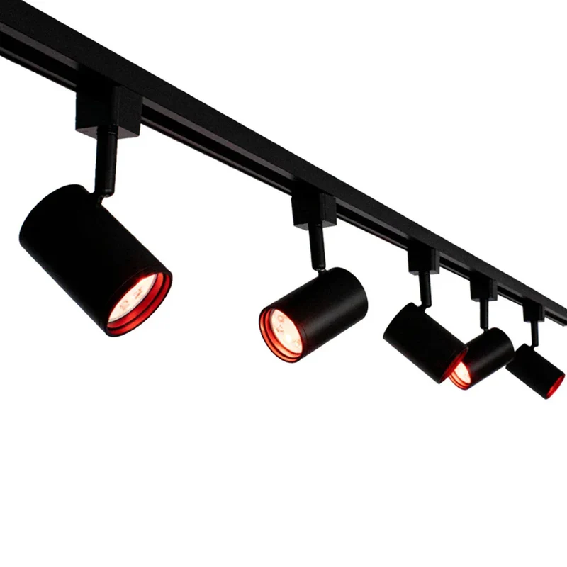 Smart Rail System 1-phasig | Schwarz | 3 Meter | HUE-kompatibel | inkl. 5x intelligente GU10-Spots
