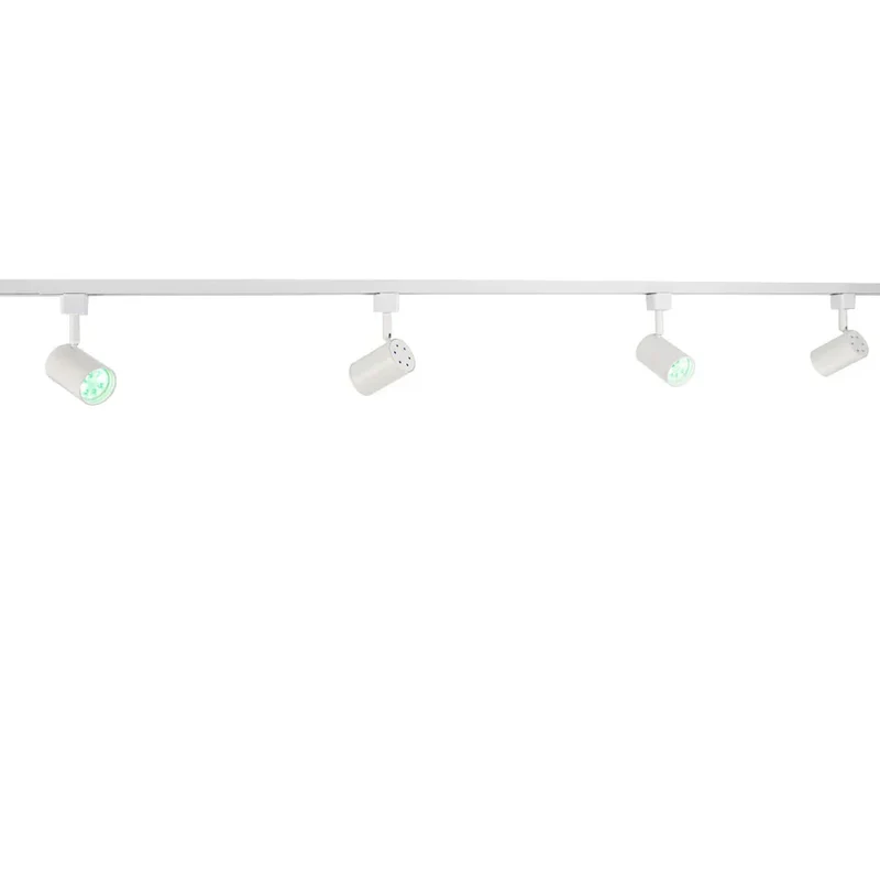 Smart Rail System 1-phasig | Weiß | 2 Meter | HUE-kompatibel | inkl. 4x intelligente GU10-Spots