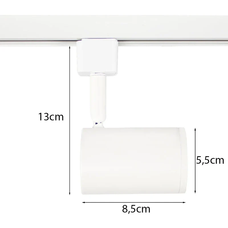 Smart Rail System 1-phasig | Weiß | 2 Meter | HUE-kompatibel | inkl. 4x intelligente GU10-Spots