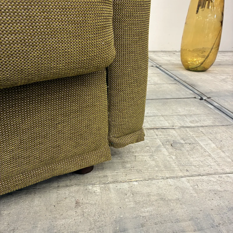 Schlafsofa 2-Sitzer Ausziehsofa Stoff 160cm Olivgrün Sofa Couch Gebraucht