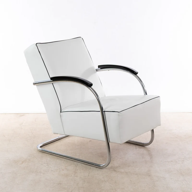 1930er Bauhaus Sessel, Mücke & Melder, 2er Paar