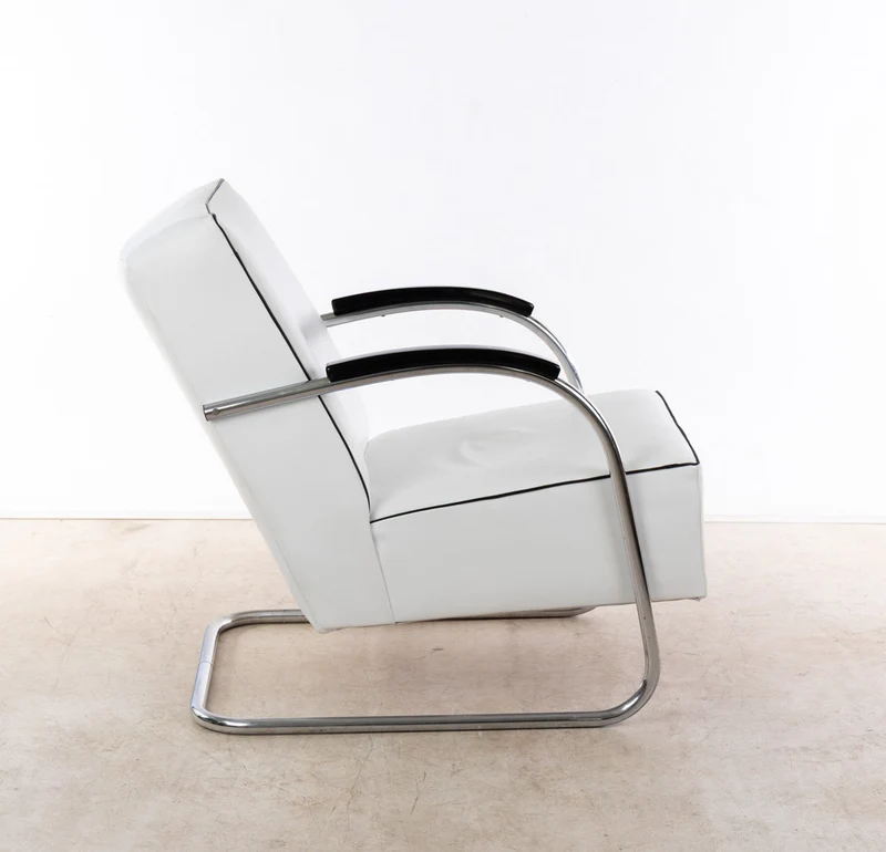 1930er Bauhaus Sessel, Mücke & Melder, 2er Paar