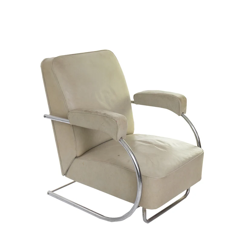 1930er Bauhaus Sessel aus Stahlrohr