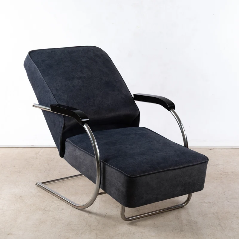 1930er Bauhaus Sessel aus Stahlrohr