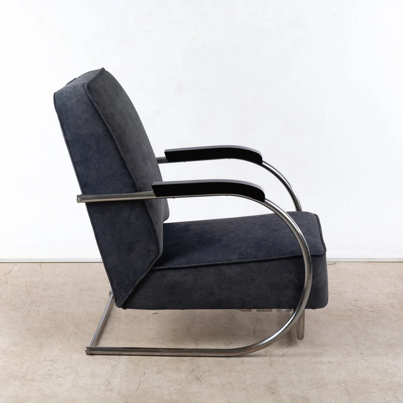 1930er Bauhaus Sessel aus Stahlrohr