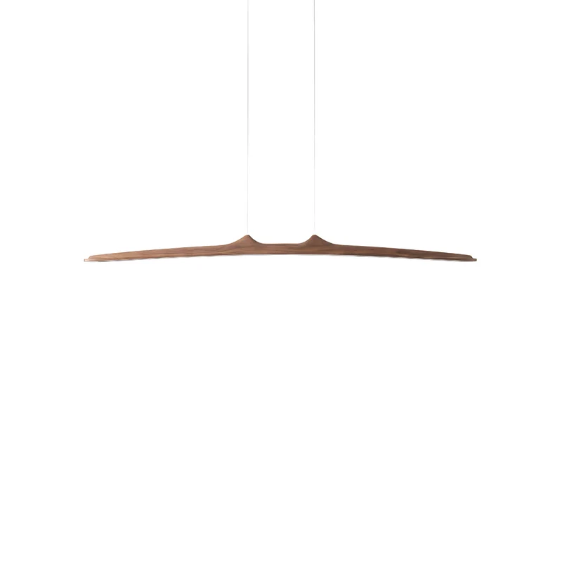Minimalistische Hängeleuchte aus Nussbaum für Esszimmer – Walnia