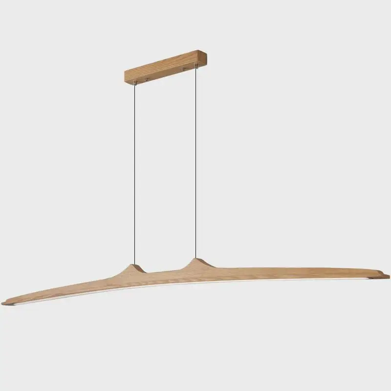 Minimalistische Hängeleuchte aus Nussbaum für Esszimmer – Walnia