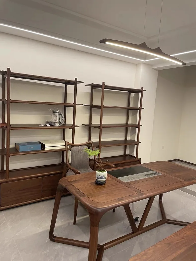 Minimalistische Hängeleuchte aus Nussbaum für Esszimmer – Walnia