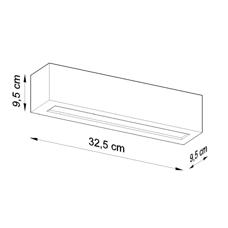 Moderne weiße Keramik-Wandleuchte – Asterionis
