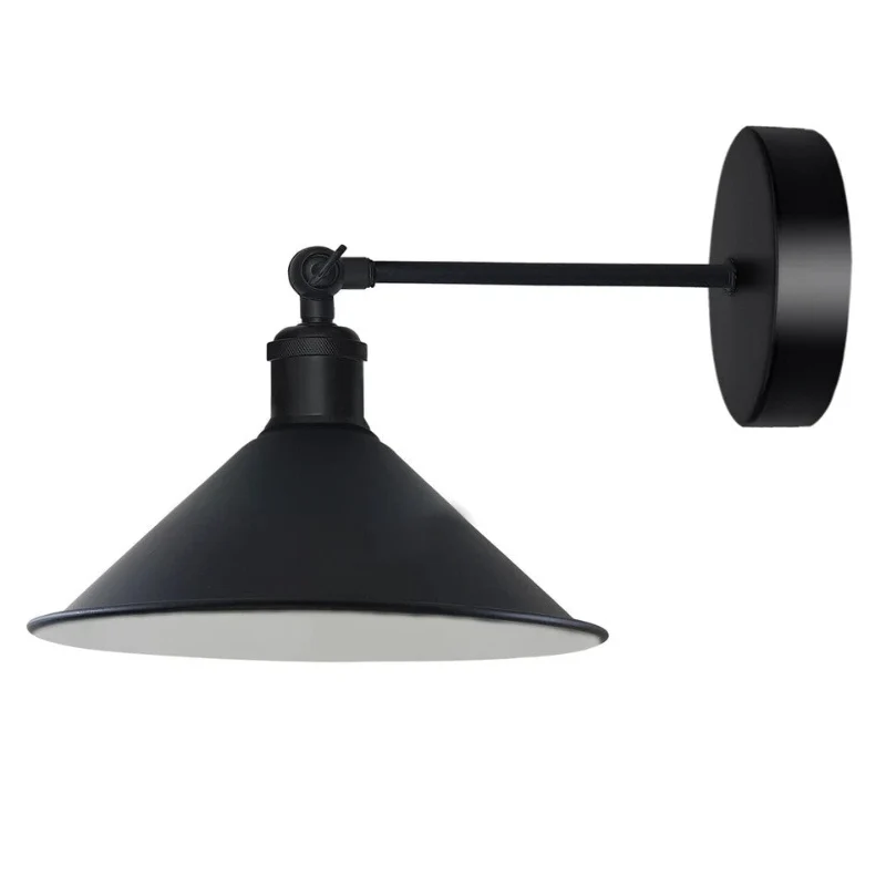 LEDSONE Vintage Wandlampe Schwarz | Verstellbare ~3768