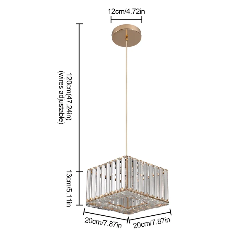 Goldene Kristall-Deckenleuchte für Schlafzimmer – Célestiner