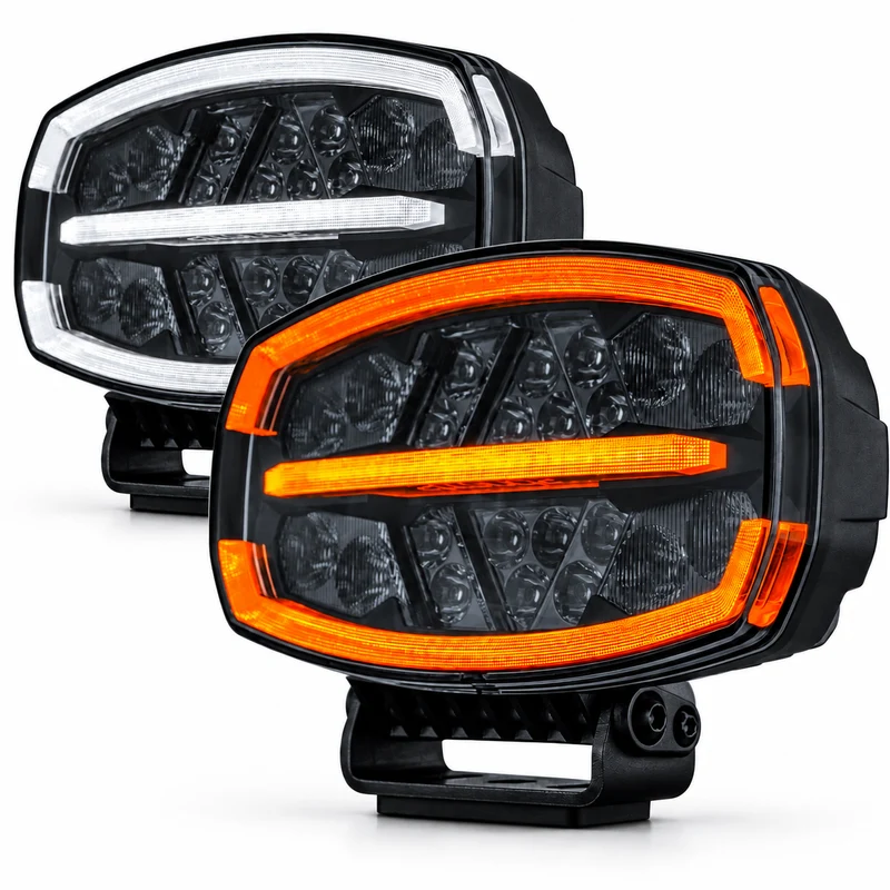 Strands Firefly ONE Ovaler Fahrscheinwerfer mit Stroboskop