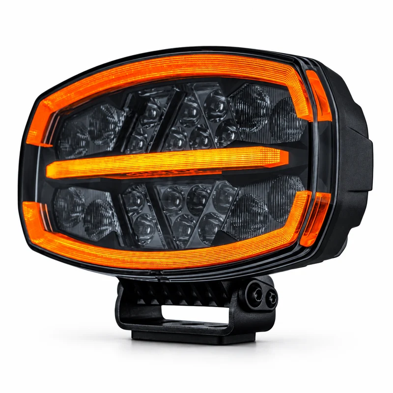 Strands Firefly ONE Ovaler Fahrscheinwerfer mit Stroboskop