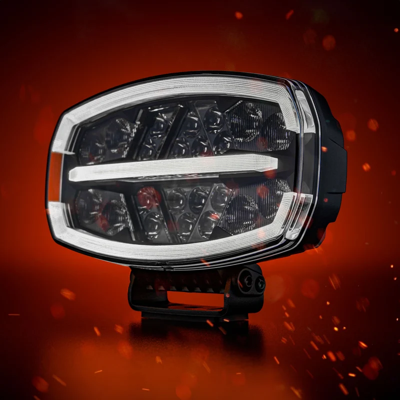 Strands Firefly ONE Ovaler Fahrscheinwerfer mit Stroboskop