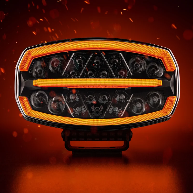 Strands Firefly ONE Ovaler Fahrscheinwerfer mit Stroboskop