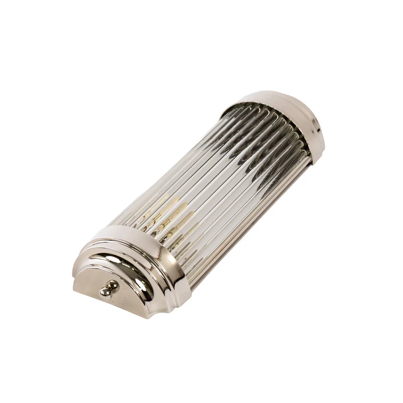 Art Deco Wandlampe S, Opalglas