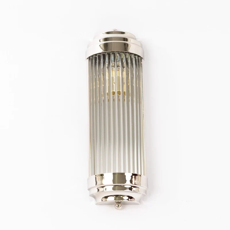 Art Deco Wandlampe S, Opalglas