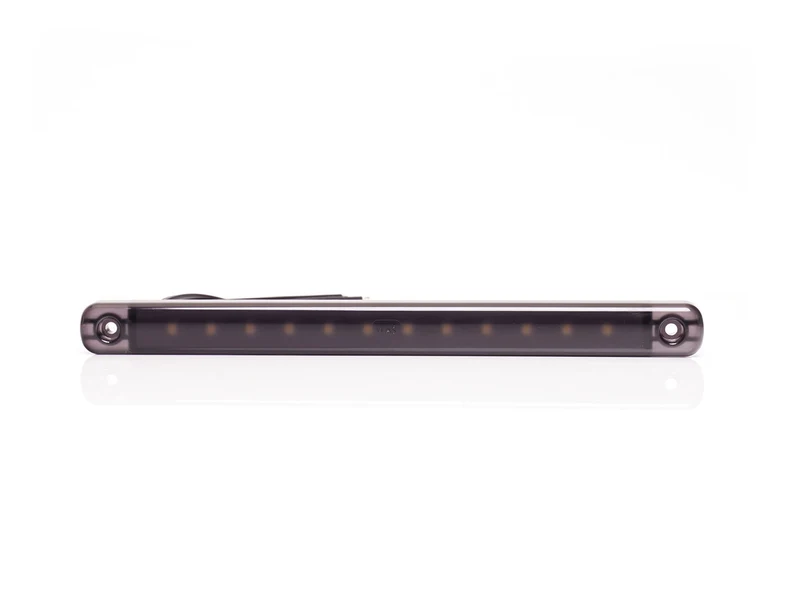 WAS Begrenzungsleuchte, lang, 238 mm, schwarz getönt, dunkle Linse, 12 LED