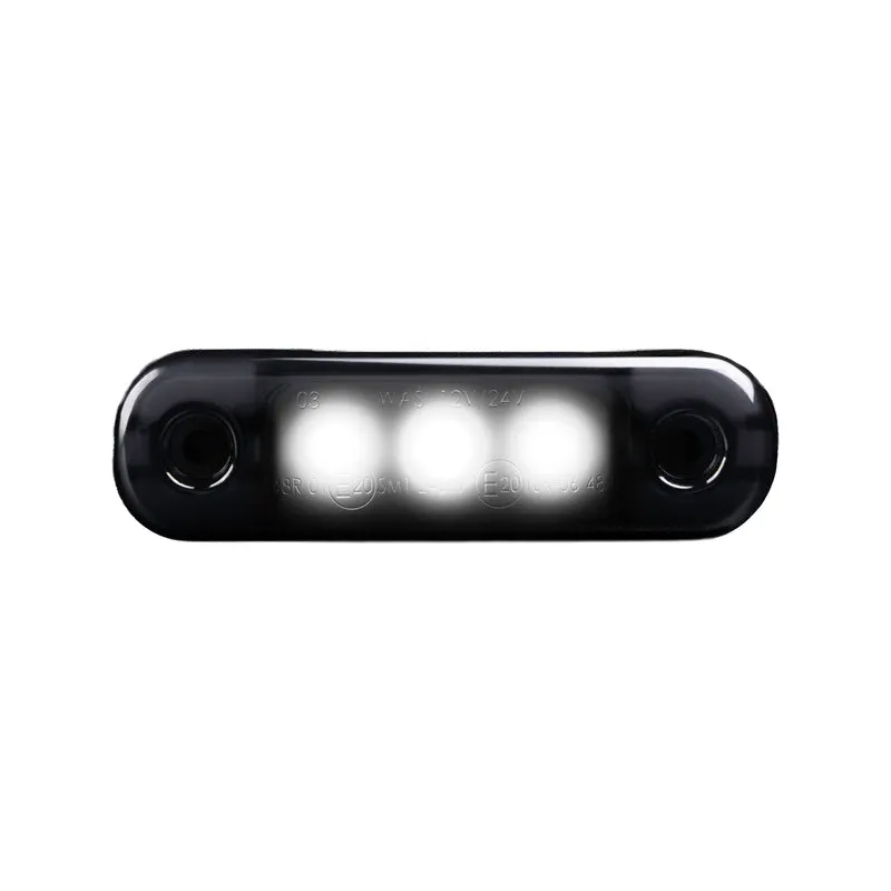 WAS Schwarz getönte Positionsleuchte / Superdunkle Linse / 3 LEDs