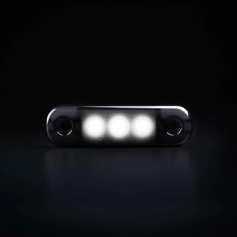 WAS Schwarz getönte Positionsleuchte / Superdunkle Linse / 3 LEDs