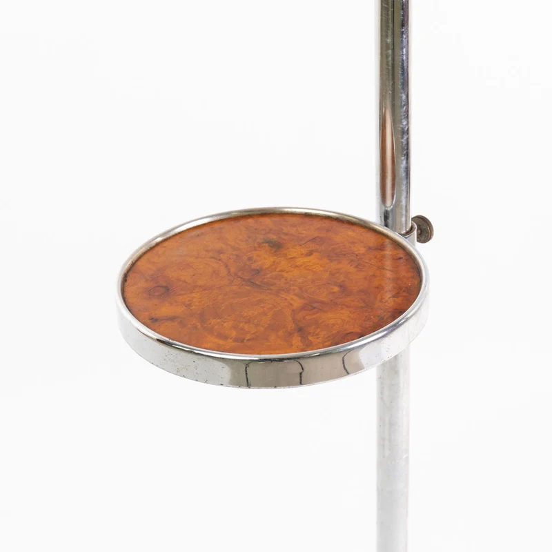 1940er Art Deco Stehlampe mit verstellbarer Ablage