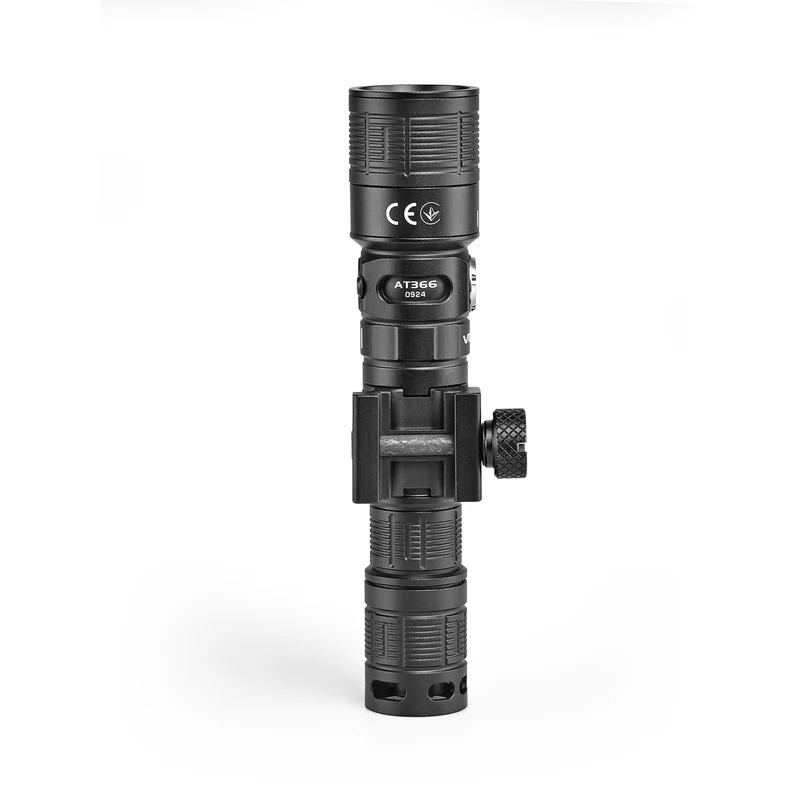 LED-Militärtaschenlampe | Wiederaufladbar | 10 W | 1000 Lumen | 5000 K | IP66 | mit Rotlichtfunktion