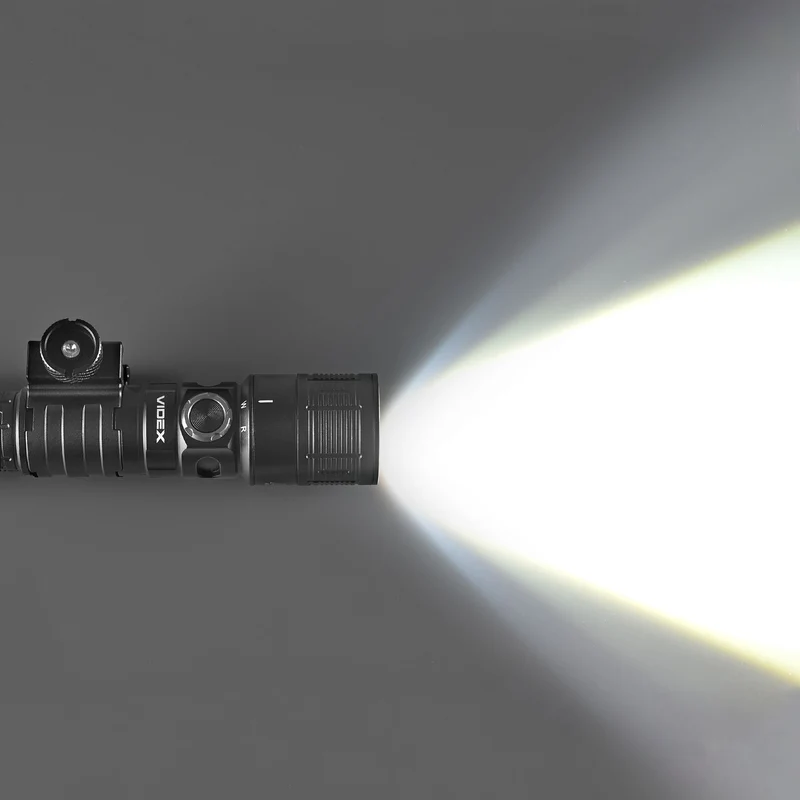 LED-Militärtaschenlampe | Wiederaufladbar | 10 W | 1000 Lumen | 5000 K | IP66 | mit Rotlichtfunktion