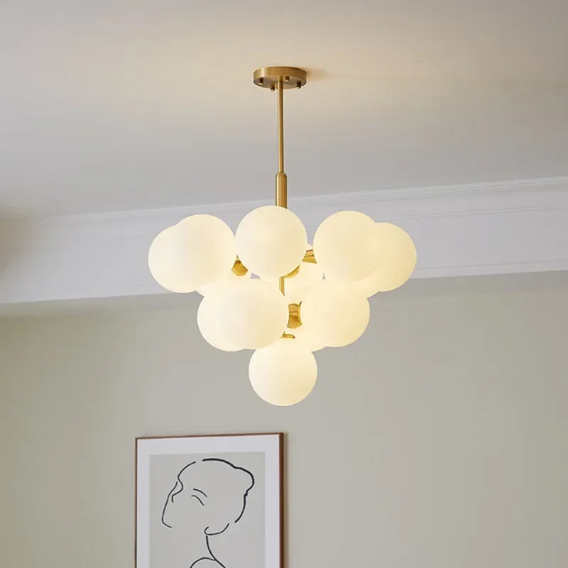 Moderner Glaskronleuchter für Wohnzimmer – Arionelley